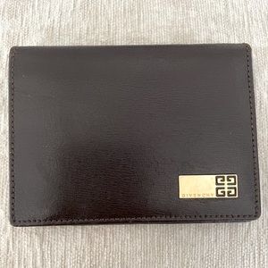 ❌SOLD❌ Givenchy brown leather card holder case Authentic